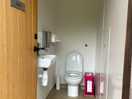 Toilets are unisex and very clean