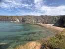 Beach from cliff top