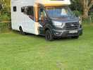 Motorhome parked on paddock 5.