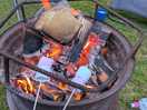Fire pit already there when pre-booked