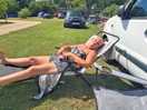 Well hot this day and next door had gone out so some chill time