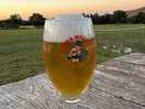 Cold beer at the bar with amazing view
