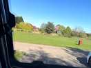 View from pitch to lake.