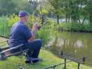 Hubby reeling in