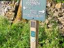 Public footpath from campsite to monyash