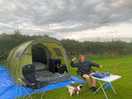 Our set up. totally dog friendly