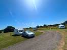 The caravan on pitch as we arrived