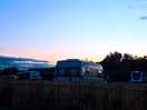 10.30pm view from dog exercising field to camp sites.