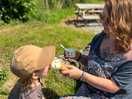 Local ice cream from oaks farm ice cream just round the corner