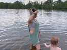 Wild swimming in hanmer mere just round the corner