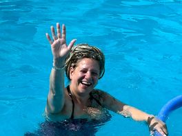In the pool