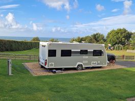 F9 pitch with views out to sea.