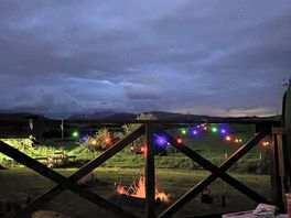 Evening view from decking