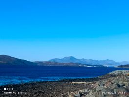 Right on the water with a beautiful view of skye