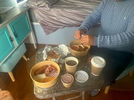 Breakfast delivered in the morning