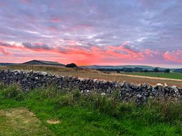 Sunset as seen from my camper van
