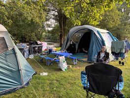 Pitched on the riverside x