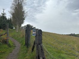 Steep but short hill to the site