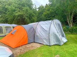 Our pitch . ground was dry but pegs went in ok