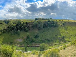 Pano at the top of lathkill dale, less than 5 mins from main campsite