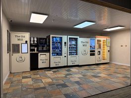 Vending area. spotless and well stocked.
