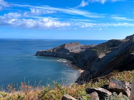View from top of cliff on cleveland way.