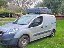 Our camping spot with elec