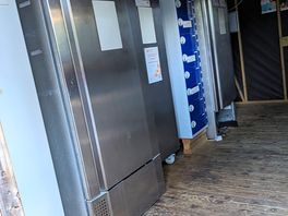 Freezer and fridges with charging lockers