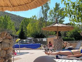 By the pool