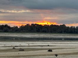 Coucher de soleil sur le der