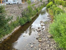 The beck beside motorhome pitches