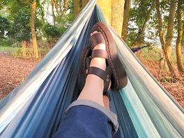 Relaxing in the hammock