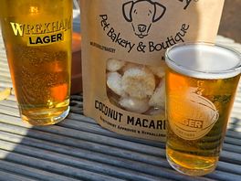 Fab wrexham beer and doggie treats sold here