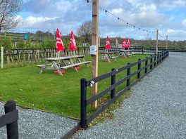 The lovely picnic area in the daytime