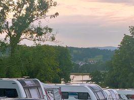 View of lake from our pitch