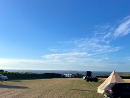 View from our tent in the 3rd field.