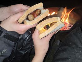 We made sausage sandwiches for dinner.