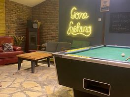Pool table in the bar