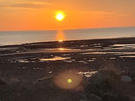Sunset at selker campsite