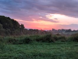 Sunrise before a shower