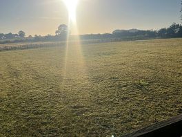 The beautiful sunrise across the fields