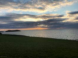 Evening sky on the coast path.