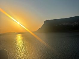 Sunrise over whitby harbour
