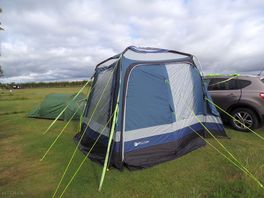 A photo of my drive away awning--plenty of space including the 2 person tent and car on my pitch