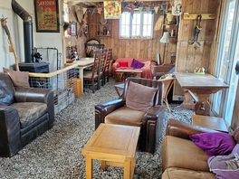 Quiet indoor space, open when the coffee hut is.