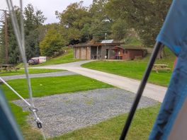 Facilities block within reach of our pitch