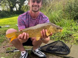 Fishing at the lakes at the campsite