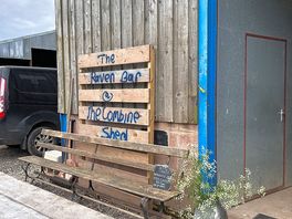 The combine shed for live music and food at the weekends