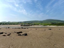 View of site from beach