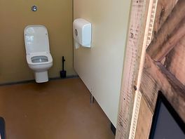 Spacious clean toilets